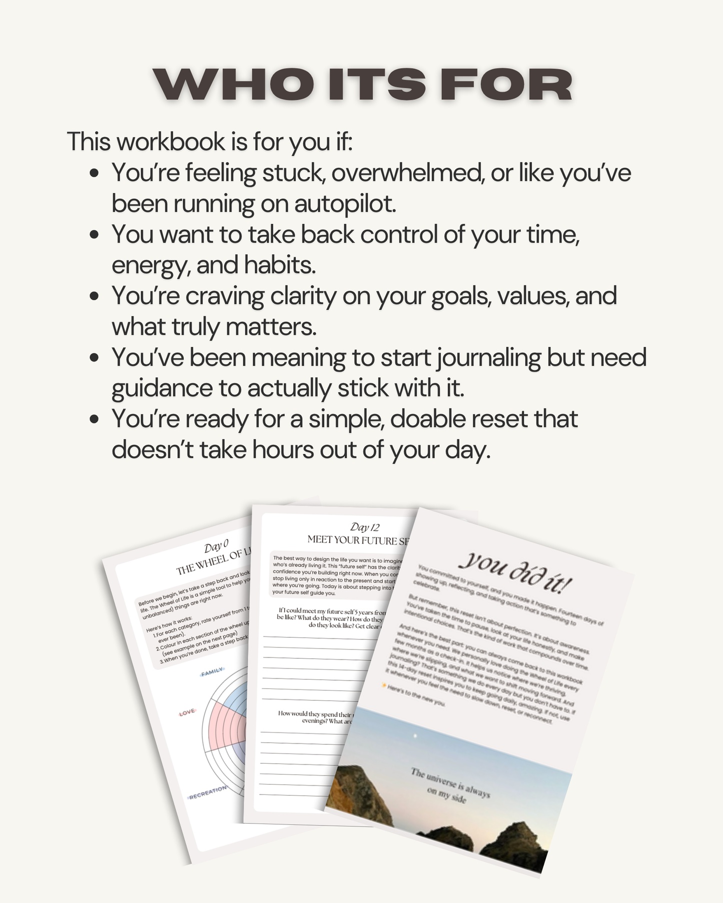 The Life Reset Workbook
