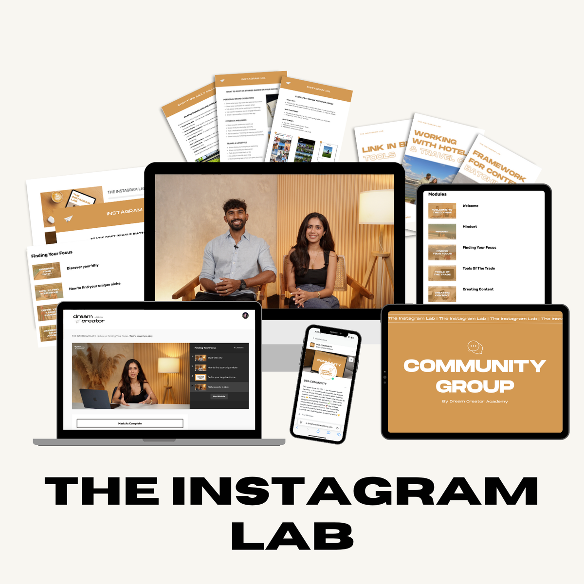 Instagram Lab The Instagram Lab Course (8 Modules, 40 Chapters, Workbooks & Template ...