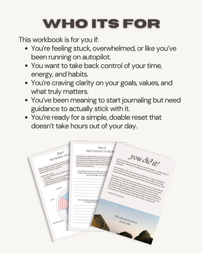 The Life Reset Workbook