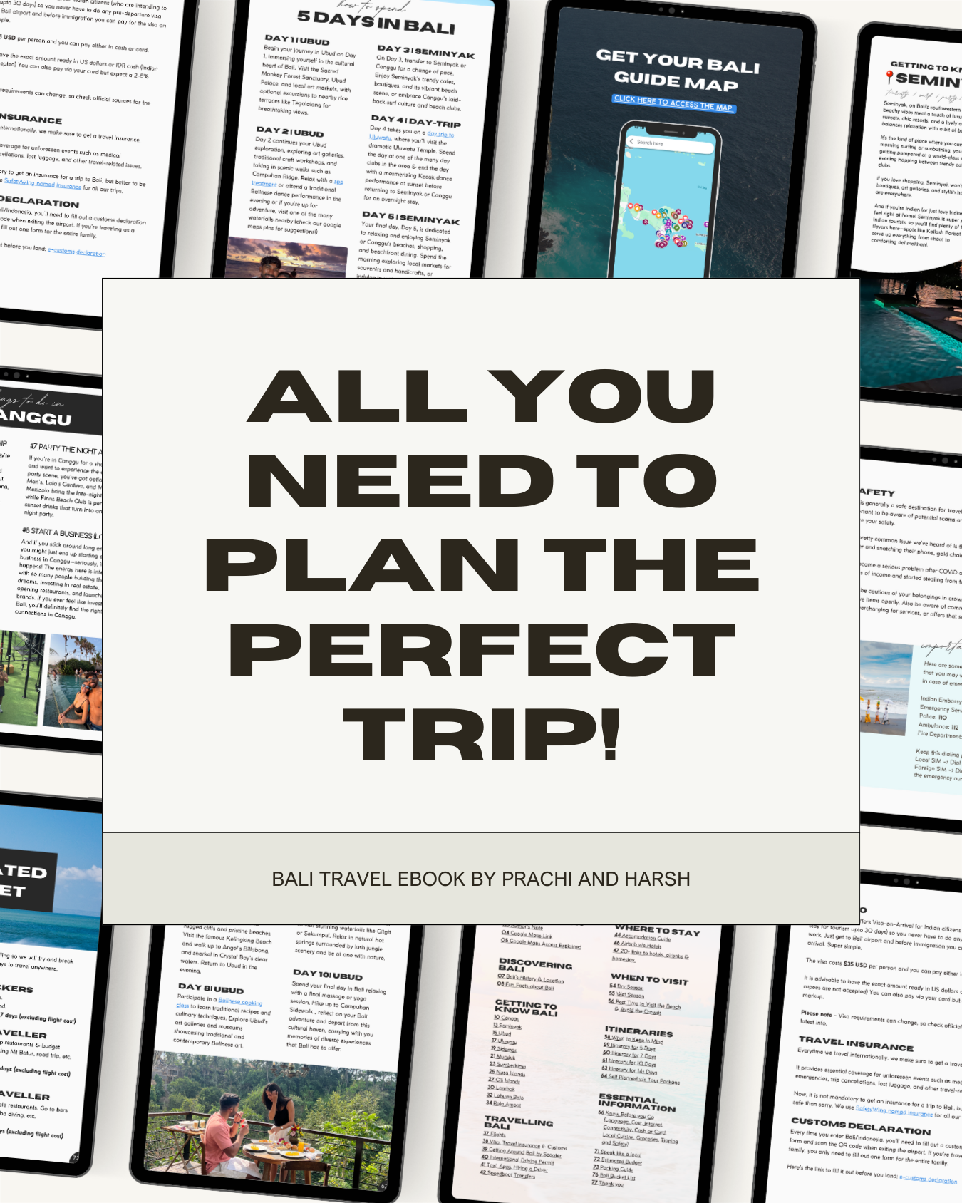 Bali Travel Ebook + Google Maps Pins