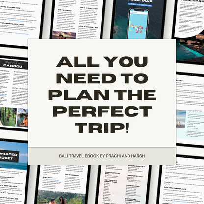 Bali Travel Ebook + Google Maps Pins