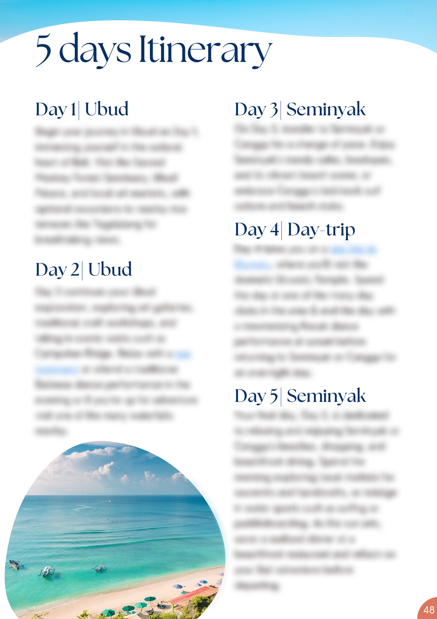 Bali Travel Ebook + Google Maps Pins